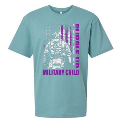 Purple Up For Military Child Month Sueded Cloud Jersey T-Shirt