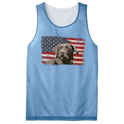 Patriotic USA Flag Black Labrador Gift For Lab Owners Mesh Reversible Basketball Jersey Tank