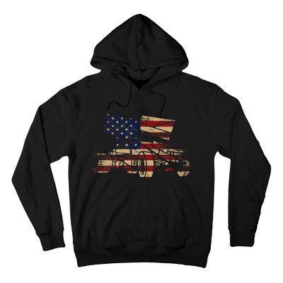 Patriotic USA Flag Sprint Car Dirt Track Racing Lover Hoodie