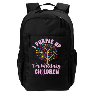 Purple Up For Military Children Tree Month Of Military Child Backpack