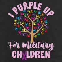 Purple Up For Military Children Tree Month Of Military Child Adult Drive Performance Visor