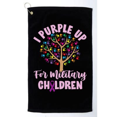 Purple Up For Military Children Tree Month Of Military Child Golf Towel