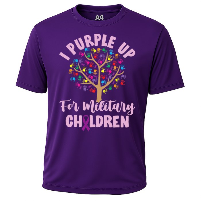 Purple Up For Military Children Tree Month Of Military Child Cooling Performance Crew T-Shirt