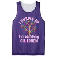 Purple Up For Military Children Tree Month Of Military Child Mesh Reversible Basketball Jersey Tank