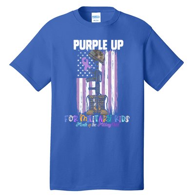 Purple Up For Military Day Month Of The Military Gift Tall T-Shirt