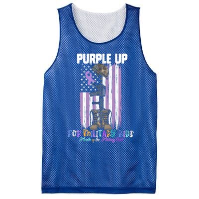 Purple Up For Military Day Month Of The Military Gift Mesh Reversible Basketball Jersey Tank