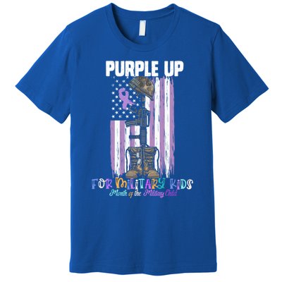 Purple Up For Military Day Month Of The Military Gift Premium T-Shirt