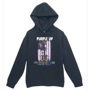 Purple Up For Military Day Month Of The Military Gift Urban Pullover Hoodie