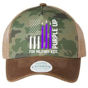 Purple Up For Military Kids Legacy Tie Dye Trucker Hat