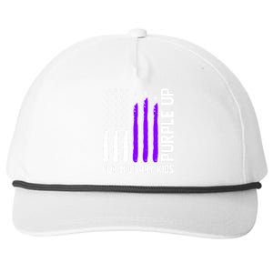 Purple Up For Military Kids Snapback Five-Panel Rope Hat