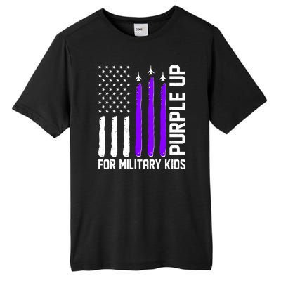 Purple Up For Military Kids Tall Fusion ChromaSoft Performance T-Shirt