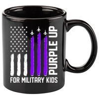 Purple Up For Military Kids 11oz C Handle Ceramic Mug