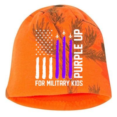 Purple Up For Military Kids Kati - Camo Knit Beanie