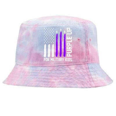 Purple Up For Military Kids Tie-Dyed Bucket Hat