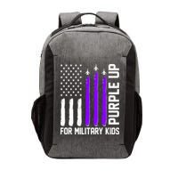 Purple Up For Military Kids Vector Backpack