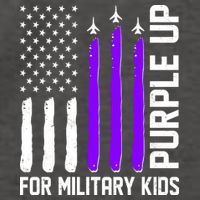 Purple Up For Military Kids Vector Backpack