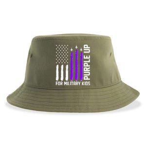 Purple Up For Military Kids Sustainable Bucket Hat