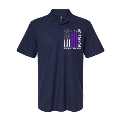 Purple Up For Military Kids Softstyle Adult Sport Polo