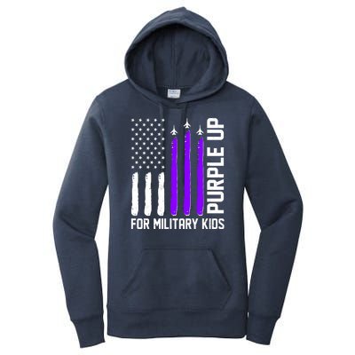 Purple Up For Military Kids Women's Pullover Hoodie