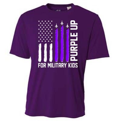 Purple Up For Military Kids Cooling Performance Crew T-Shirt