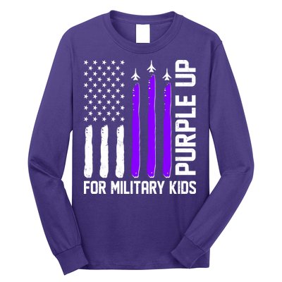 Purple Up For Military Kids Long Sleeve Shirt