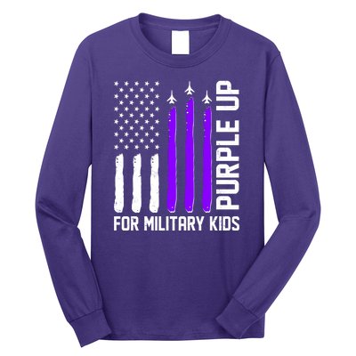 Purple Up For Military Kids Long Sleeve Shirt