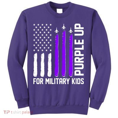 Purple Up For Military Kids Sweatshirt