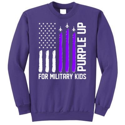 Purple Up For Military Kids Sweatshirt