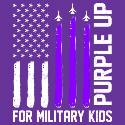 Purple Up For Military Kids T-Shirt