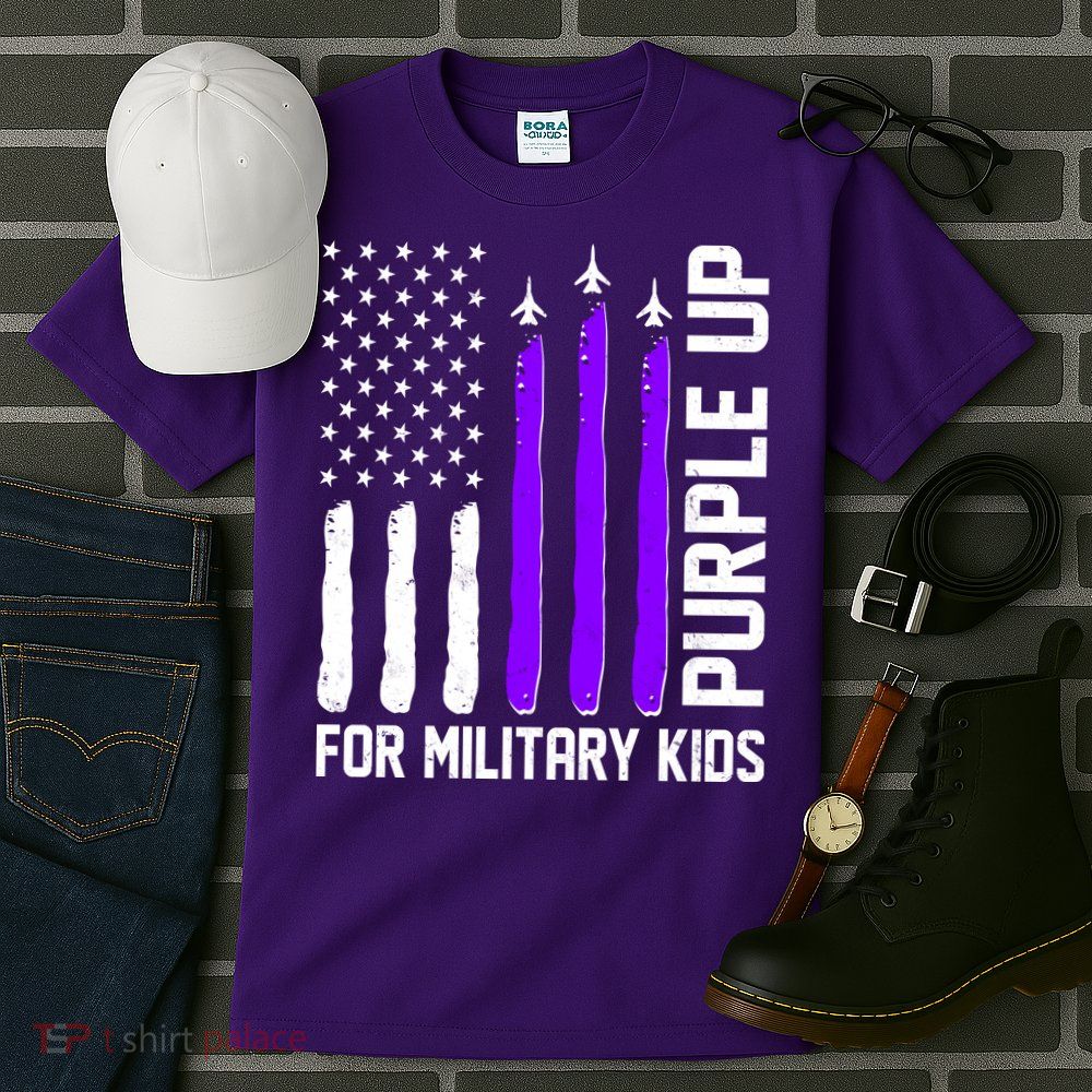 Purple Up For Military Kids Tall T-Shirt