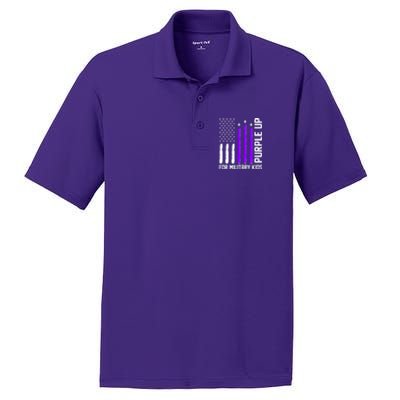 Purple Up For Military Kids PosiCharge RacerMesh Polo