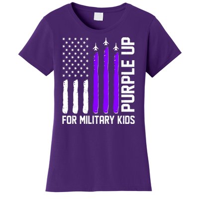 Purple Up For Military Kids Women's T-Shirt