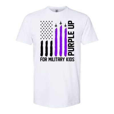 Purple Up For Military Kids Softstyle CVC T-Shirt