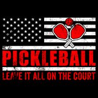 Pickleball USA Flag Leave It All On The Court Pickle Ball Backpack