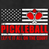 Pickleball USA Flag Leave It All On The Court Pickle Ball Adult Drive Performance Visor