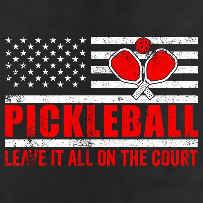 Pickleball USA Flag Leave It All On The Court Pickle Ball Adult Drive Performance Visor