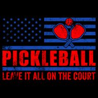 Pickleball USA Flag Leave It All On The Court Pickle Ball Mug