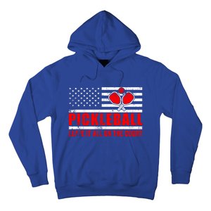 Pickleball USA Flag Leave It All On The Court Pickle Ball Hoodie