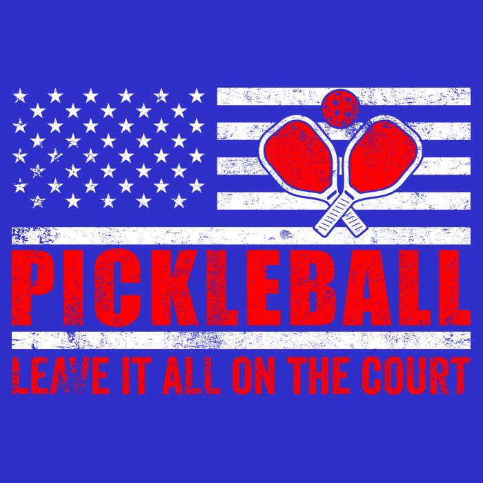 Pickleball USA Flag Leave It All On The Court Pickle Ball 16 in Basic Backpack