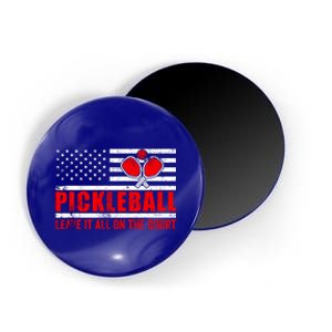 Pickleball USA Flag Leave It All On The Court Pickle Ball Magnet