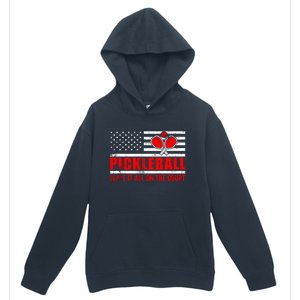 Pickleball USA Flag Leave It All On The Court Pickle Ball Urban Pullover Hoodie