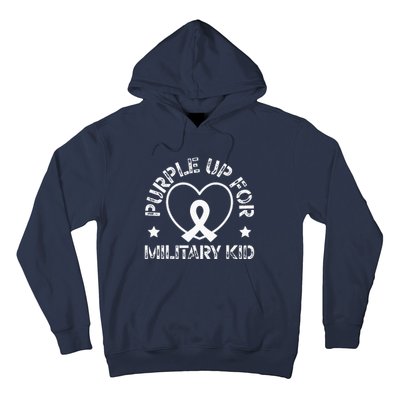 Purple Up For Military Soldier Military Child Month Hoodie