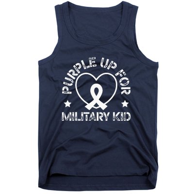 Purple Up For Military Soldier Military Child Month Tank Top