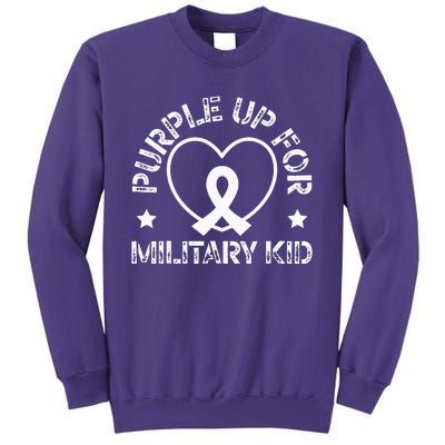 Purple Up For Military Soldier Military Child Month Sweatshirt