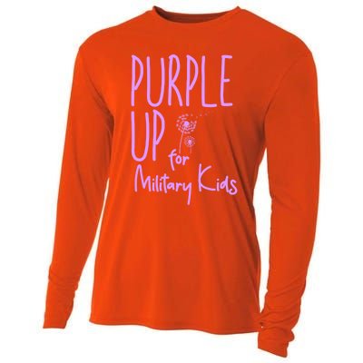 Purple Up For Military Military Month Purple Up Meaningful Gift Cooling Performance Long Sleeve Crew