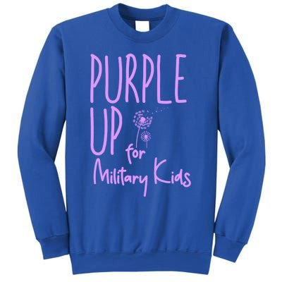 Purple Up For Military Military Month Purple Up Meaningful Gift Sweatshirt