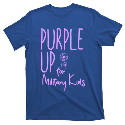 Purple Up For Military Military Month Purple Up Meaningful Gift T-Shirt