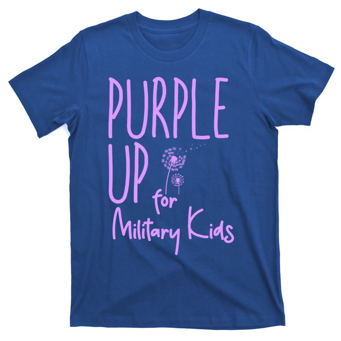 Purple Up For Military Military Month Purple Up Meaningful Gift T-Shirt