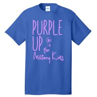 Purple Up For Military Military Month Purple Up Meaningful Gift Tall T-Shirt