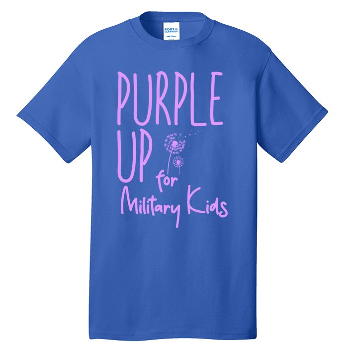 Purple Up For Military Military Month Purple Up Meaningful Gift Tall T-Shirt